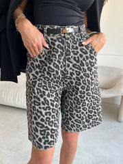 Leopard Knee Length Pants