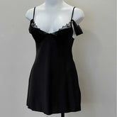 Lace Slip Back Tie Night Dress