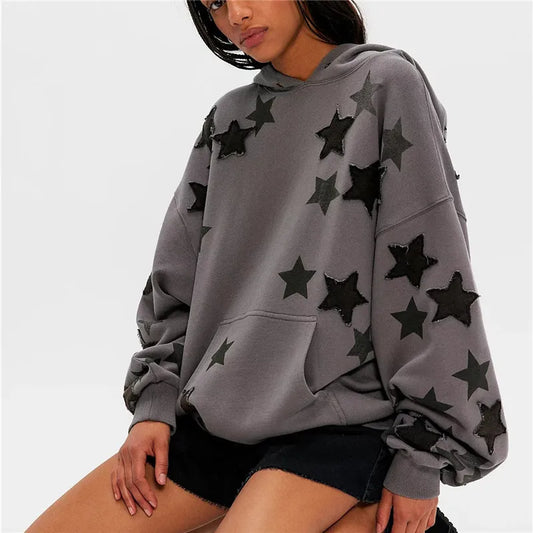 Star Applique Hoodie