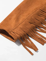 Khaki Fringe Seaud Jacket