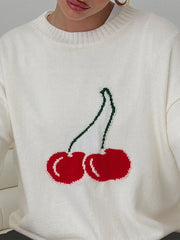 Cherry Print Sweater