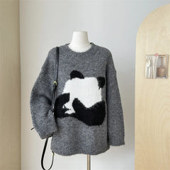 Panda Print Sweater