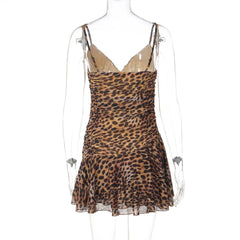 Leopard Print Cami Mini Dress