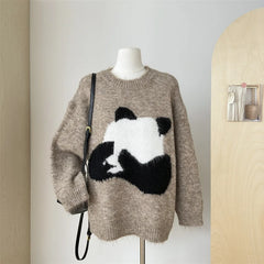 Panda Print Sweater