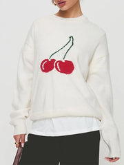 Cherry Print Sweater