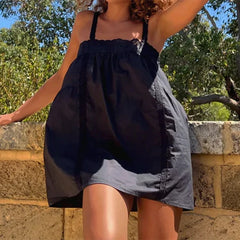 Lace Trim Patchwork Cami Mini Dress