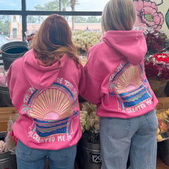 Embroidered Graphic Sunset Hoddies