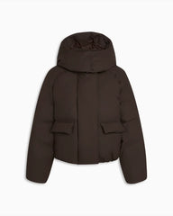 Hooded Padded Stand Collar Coat