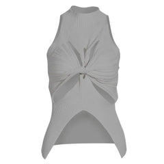 Twisted Hollow Out Knitting Tank Top