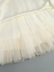 Satin Strap Tulle Dress