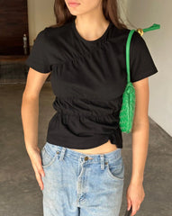 Ruched Short Sleeve T-Shirt