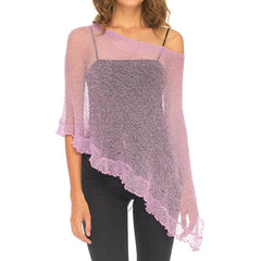 Sheer Shawl Beach Cover-ups Knitted Top