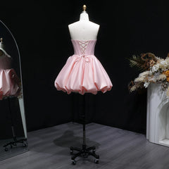 Pink Satin Tiered Ruffle Corset Mini Dress