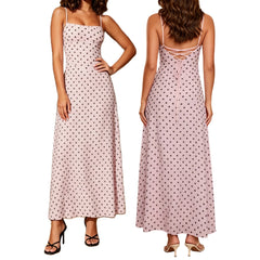 Polka Dot Slip Long Dress