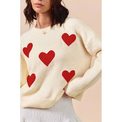 Knit Heart/Bow Sweater