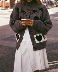 Printed Graphic Cardigan