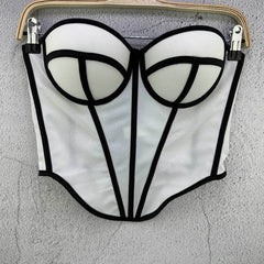 Mesh Fishbone Cupped Corset