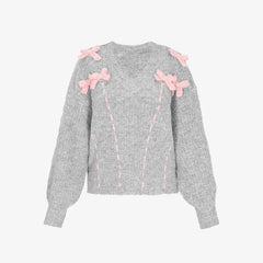 Drawstring Bow Sweater