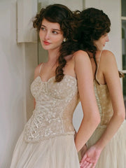 Lace Fishbone Corset Top