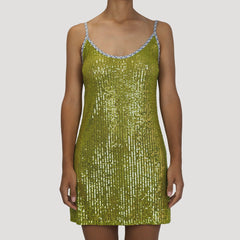Mesh Cami Sequin Mini Dress