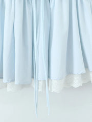 Blue Bow Tutu Mini Dress