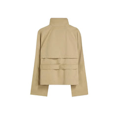 Stand Collar Short Trench Jacket