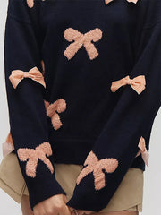 3D Bow Teddy Sweatshirt