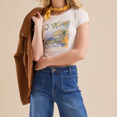 Italy Printed Graphic Baby Tee