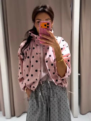 Pink Polka Dot Jacket