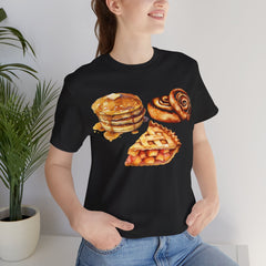 Breakfast Treats Tee - Pancakes, Waffles & Cinnamon Rolls Graphic T-Shirt