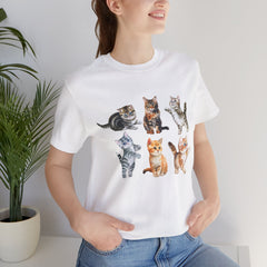 Cute Cat Lovers Short Sleeve T-Shirt