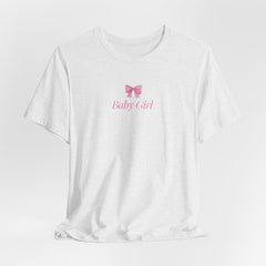 Baby Girl Bow T-Shirt - Cute Jersey Tee