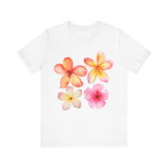 Floral Watercolor Short Sleeve T-Shirt