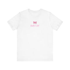 Baby Girl Bow T-Shirt - Cute Jersey Tee