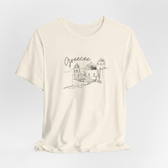 Greece Sketch Tee - Unisex Short Sleeve Graphic Shirt