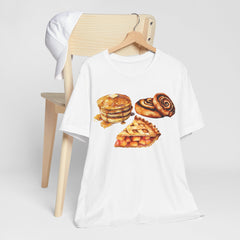 Breakfast Treats Tee - Pancakes, Waffles & Cinnamon Rolls Graphic T-Shirt