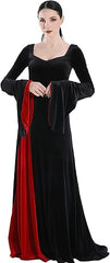 “Morticia Addams gothic black maxi dress Halloween outfit”