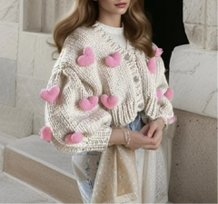 Heart Crochet Cardigan