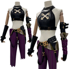 “Women’s gaming cosplay costume inspired by Jinx from Arcane”
