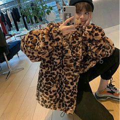 Leopard Fur Print Jacket - Free From Label