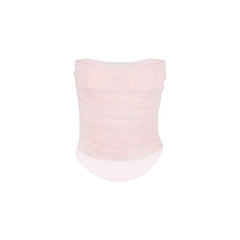 Pink Mesh Tube Corset Top - Free From Label