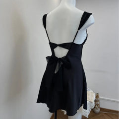 Lace Slip Back Tie Night Dress