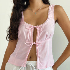 Front Tie Tank Top