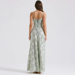 Floral Print Sheer Maxi Dress - Free From Label