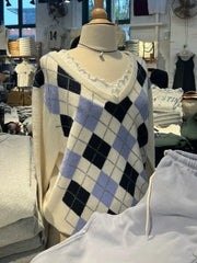 Argyle Knitted Sweater