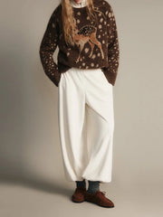 Deer Spotted Knitted Sweater