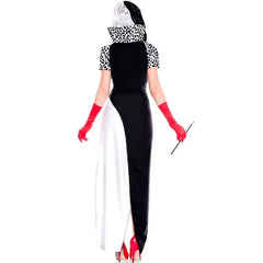 “Disney villain cosplay Cruella Halloween costume for women”