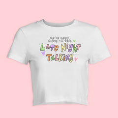 Lyrics Late Night Talking White Tee - Free From Label