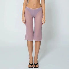 See Through Cover Up Capri Pants
