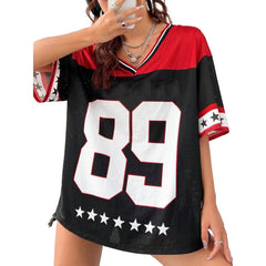 Number 89 Red N Black Jersey T-Shirt
